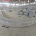 珠海 芝麻白异形坐凳，自然面光面弧形加工