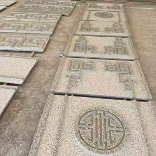 珠海 白麻花岗岩外墙立面雕刻板