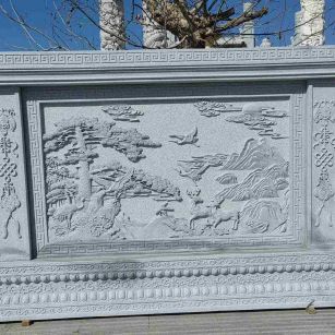珠海 芝麻白大型照壁，屏风，影壁