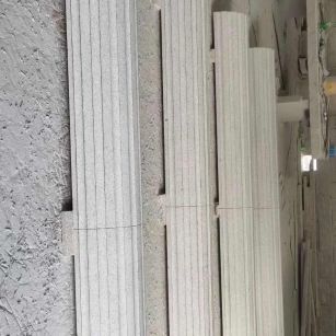 珠海 花岗岩厂家带你看白麻花岗岩门楼大柱柱皮