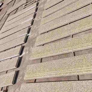 珠海 黄金麻花岗岩光面楼梯踏步