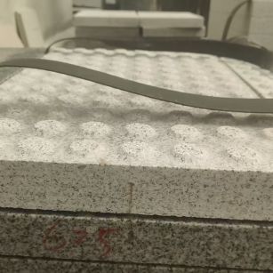 珠海 芝麻白花岗岩6.0公分荔枝面五轴加工雕刻盲点