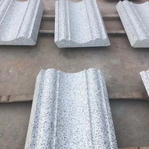 珠海 白麻花岗岩光面别墅线条