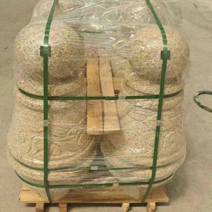 珠海 黄金麻异形定制雕花——棒棒糖挡车柱