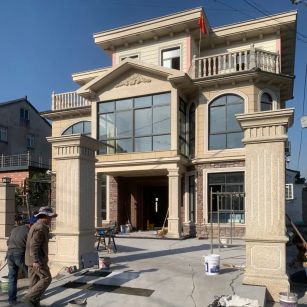 珠海 黄金麻花岗岩荔枝面别墅外墙干挂私家专属