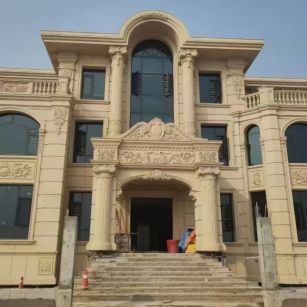 珠海 黄金麻花岗岩别墅外墙干挂