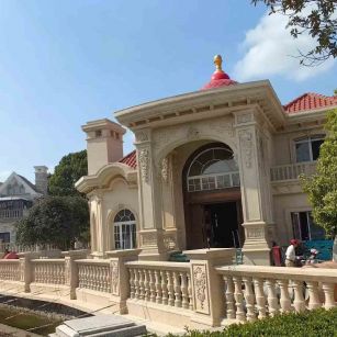 珠海 黄金麻花岗岩欧式别墅