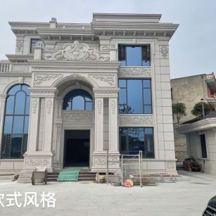 珠海 白麻花岗岩别墅外墙干挂