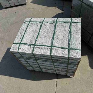 珠海 白麻花岗岩石材自然面蘑菇石成品