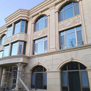 珠海 黄金麻花岗岩别墅外墙干挂