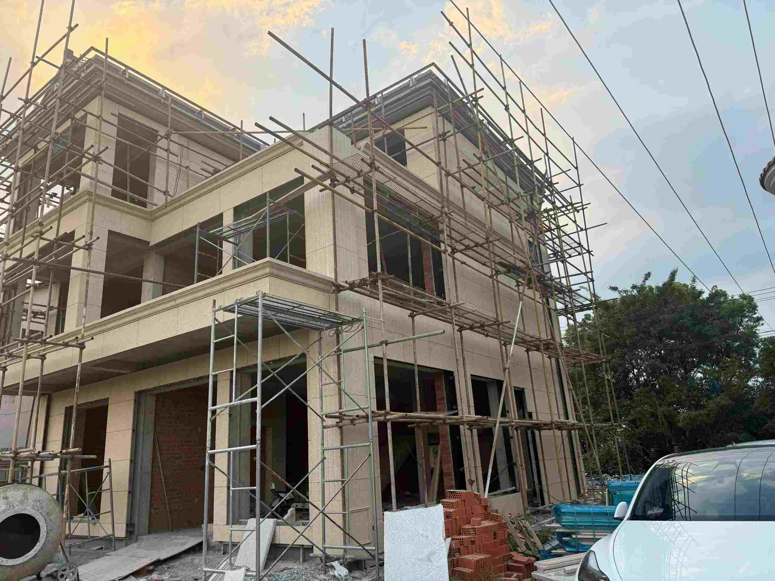 珠海 黄金麻荔枝面花岗岩外墙干挂