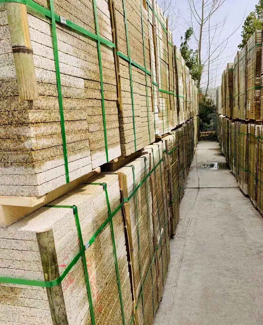 珠海 黄金麻花岗岩荔枝面地铺石