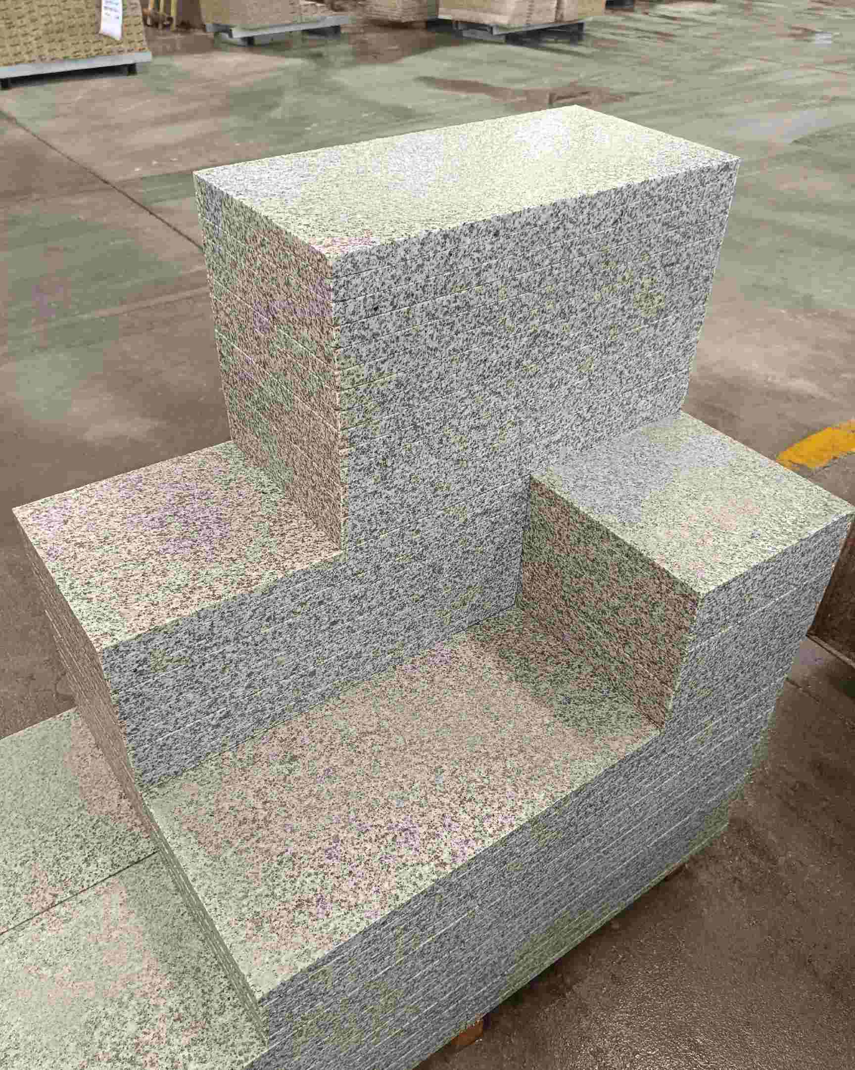 珠海 白麻花岗岩荔枝面地铺石