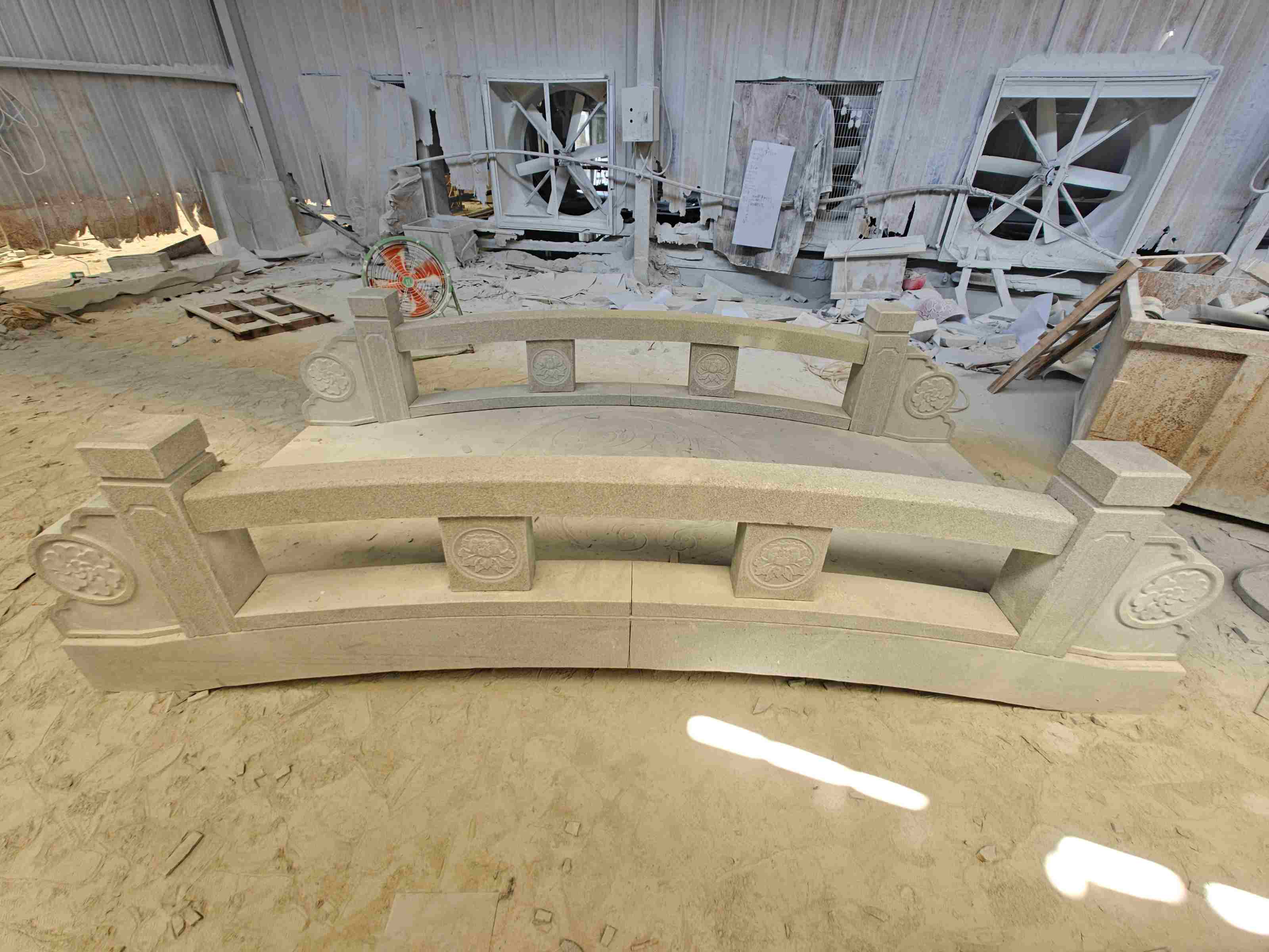 珠海 芝麻灰花岗岩异形加工-拱桥，石桥