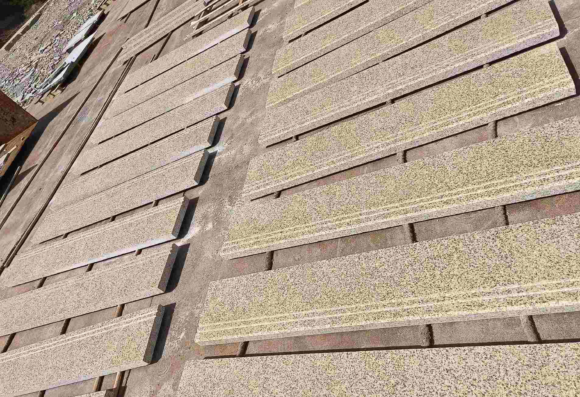 珠海 黄金麻花岗岩光面楼梯踏步