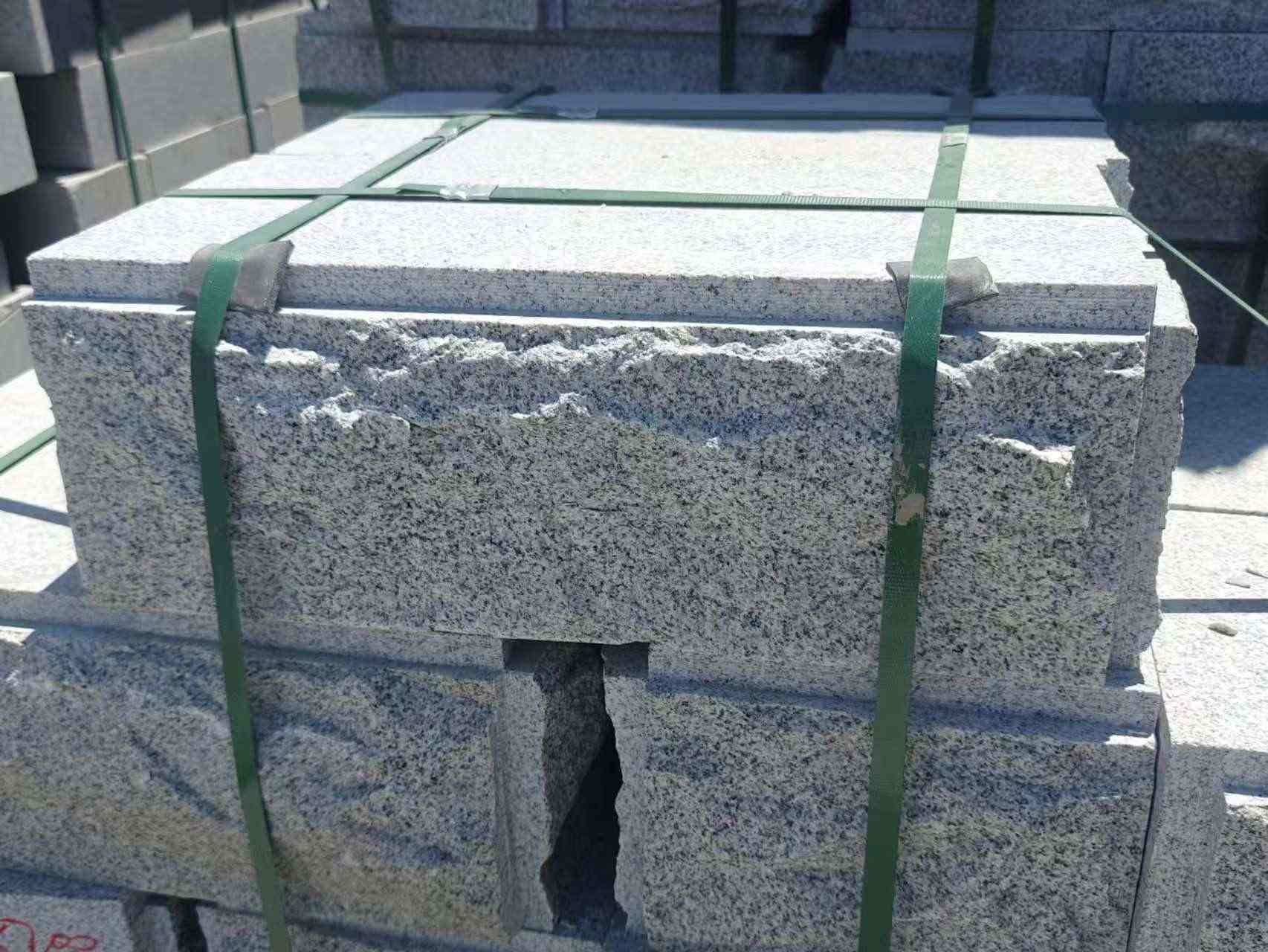 珠海 芝麻白花岗岩自然面成品