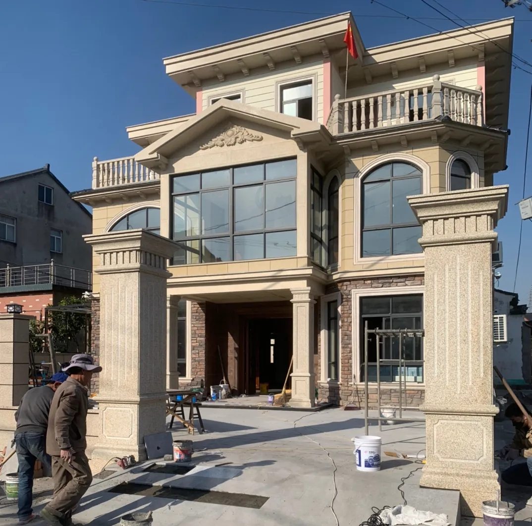 珠海 黄金麻花岗岩荔枝面别墅外墙干挂私家专属